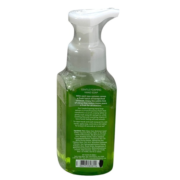 Bath & Body Works Foaming Hand Soap Anjou Pear 8.75 fl oz Bottle New Sealed Rare - Picture 3 of 6